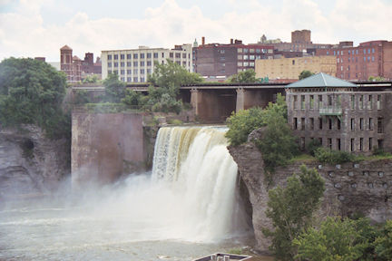 Rochester's High Falls from walking tour